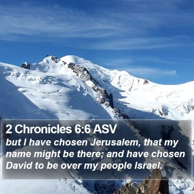 2 Chronicles 6:6 ASV Bible Verse Image