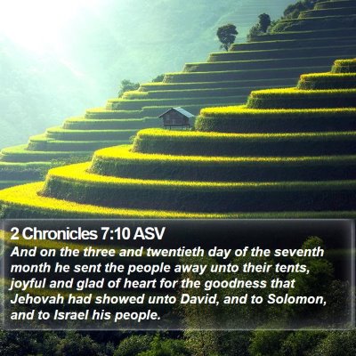 2 Chronicles 7:10 ASV Bible Verse Image