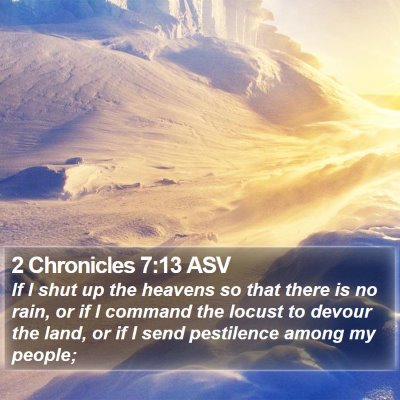 2 Chronicles 7:13 ASV Bible Verse Image