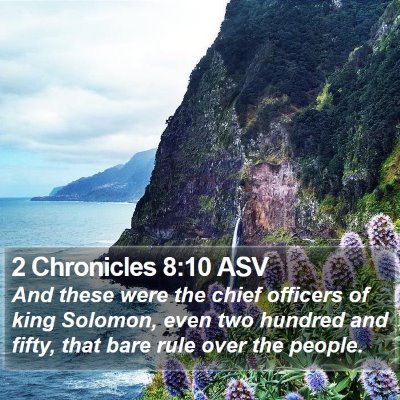 2 Chronicles 8:10 ASV Bible Verse Image