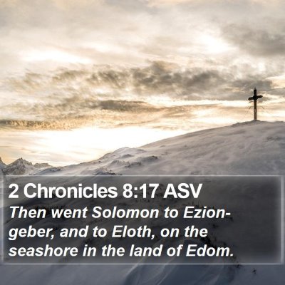 2 Chronicles 8:17 ASV Bible Verse Image