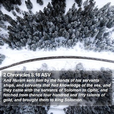2 Chronicles 8:18 ASV Bible Verse Image