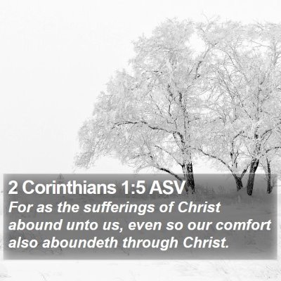 2 Corinthians 1:5 ASV Bible Verse Image