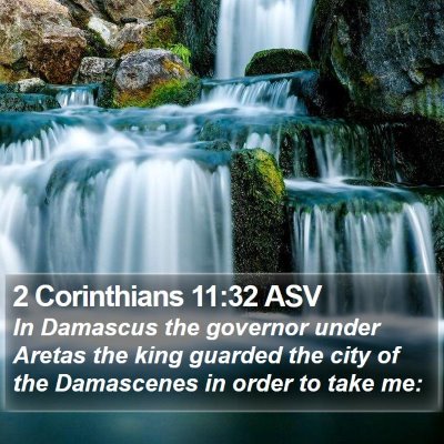 2 Corinthians 11:32 ASV Bible Verse Image
