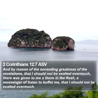 2 Corinthians 12:7 ASV Bible Verse Image