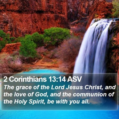 2 Corinthians 13:14 ASV Bible Verse Image