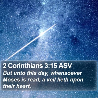 2 Corinthians 3:15 ASV Bible Verse Image