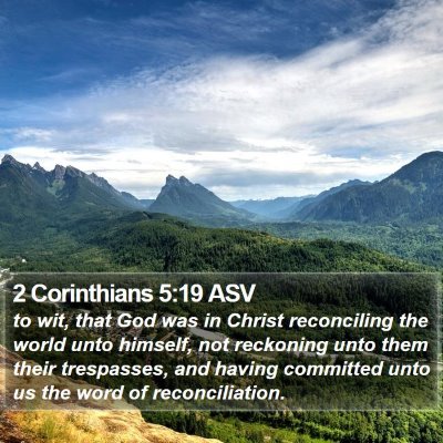 2 Corinthians 5:19 ASV Bible Verse Image