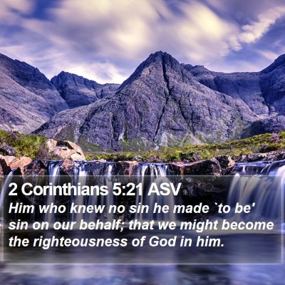 2 Corinthians 5:21 ASV Bible Verse Image