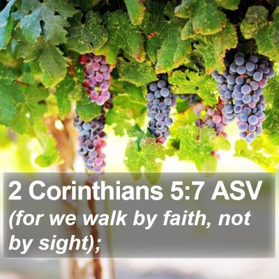 2 Corinthians 5:7 ASV Bible Verse Image