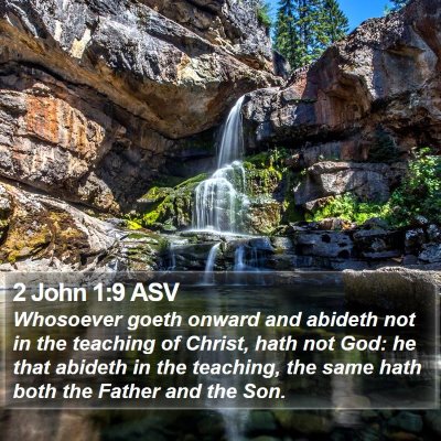 2 John 1:9 ASV Bible Verse Image