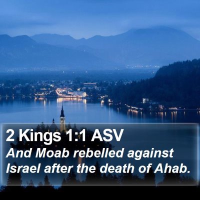 2 Kings 1:1 ASV Bible Verse Image