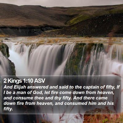 2 Kings 1:10 ASV Bible Verse Image
