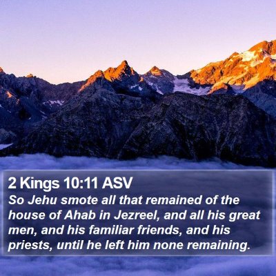 2 Kings 10:11 ASV Bible Verse Image