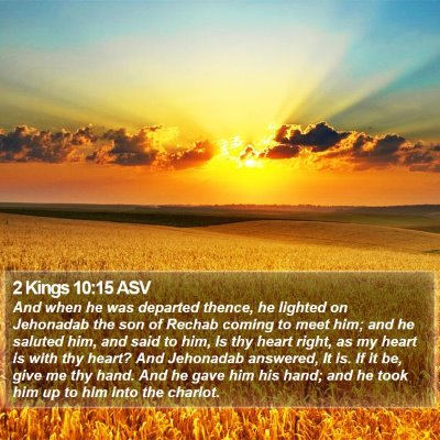 2 Kings 10:15 ASV Bible Verse Image