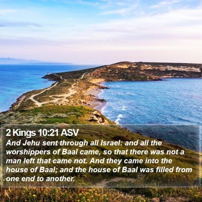 2 Kings 10:21 ASV Bible Verse Image