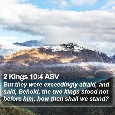 2 Kings 10:4 ASV Bible Verse Image
