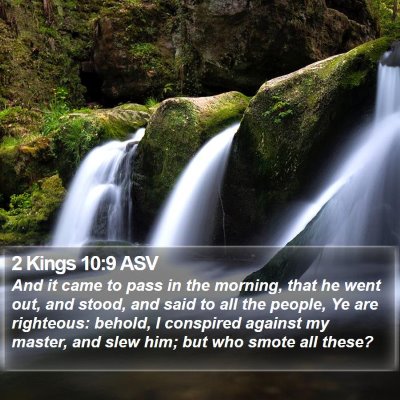 2 Kings 10:9 ASV Bible Verse Image