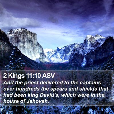 2 Kings 11:10 ASV Bible Verse Image