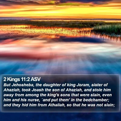 2 Kings 11:2 ASV Bible Verse Image