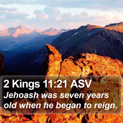 2 Kings 11:21 ASV Bible Verse Image