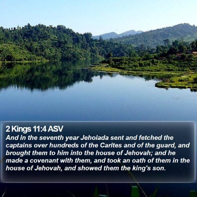 2 Kings 11:4 ASV Bible Verse Image