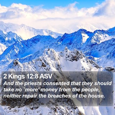 2 Kings 12:8 ASV Bible Verse Image
