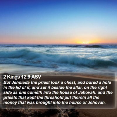 2 Kings 12:9 ASV Bible Verse Image