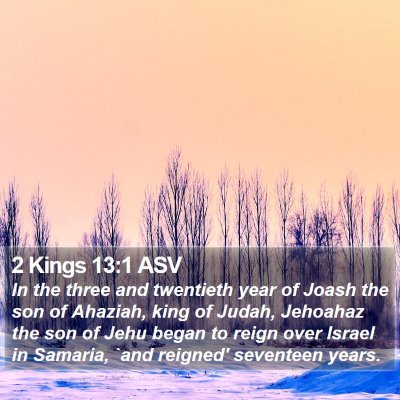 2 Kings 13:1 ASV Bible Verse Image