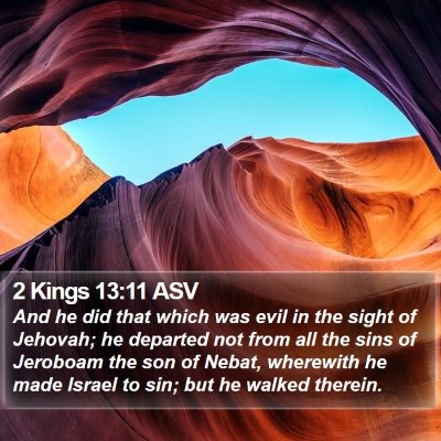 2 Kings 13:11 ASV Bible Verse Image