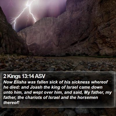 2 Kings 13:14 ASV Bible Verse Image