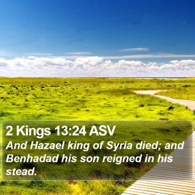 2 Kings 13:24 ASV Bible Verse Image