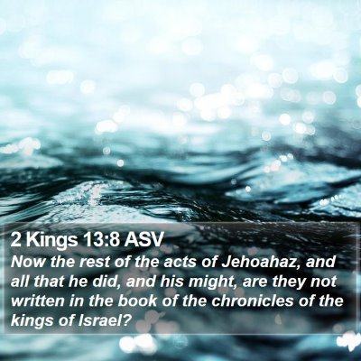 2 Kings 13:8 ASV Bible Verse Image