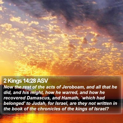 2 Kings 14:28 ASV Bible Verse Image