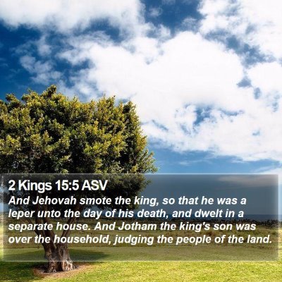 2 Kings 15:5 ASV Bible Verse Image