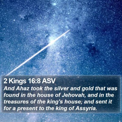 2 Kings 16:8 ASV Bible Verse Image