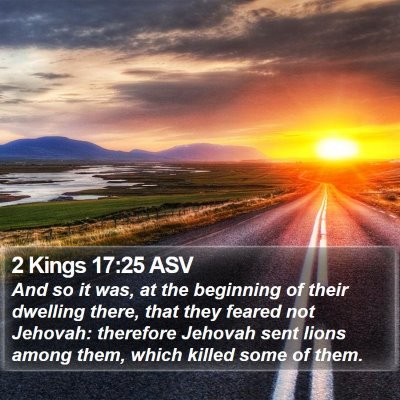 2 Kings 17:25 ASV Bible Verse Image