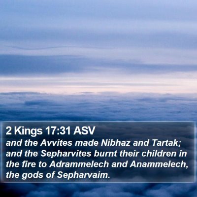 2 Kings 17:31 ASV Bible Verse Image