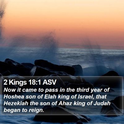 2 Kings 18:1 ASV Bible Verse Image