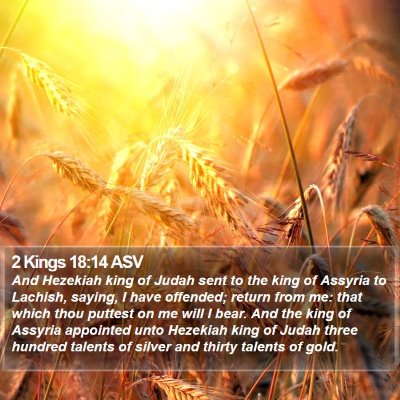 2 Kings 18:14 ASV Bible Verse Image
