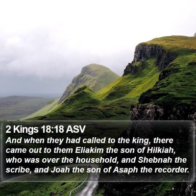 2 Kings 18:18 ASV Bible Verse Image