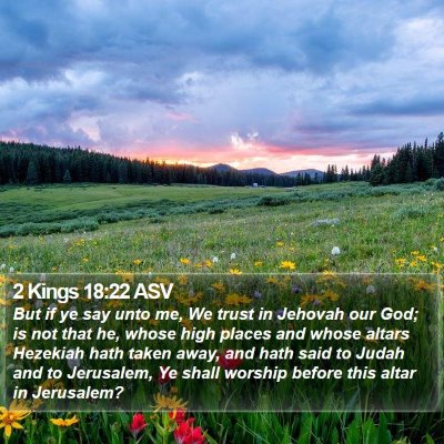 2 Kings 18:22 ASV Bible Verse Image