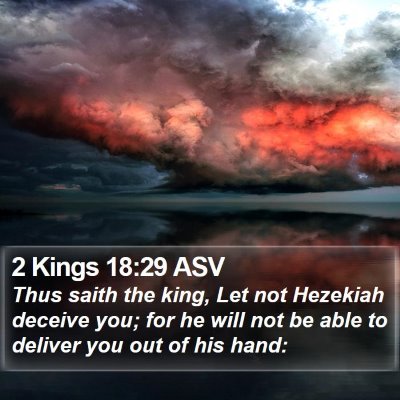 2 Kings 18:29 ASV Bible Verse Image