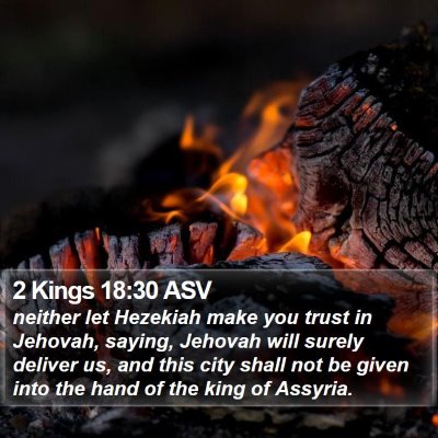 2 Kings 18:30 ASV Bible Verse Image