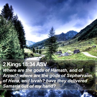 2 Kings 18:34 ASV Bible Verse Image
