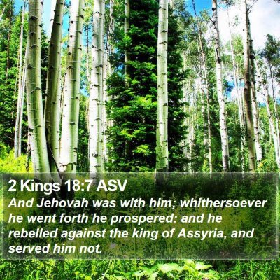 2 Kings 18:7 ASV Bible Verse Image