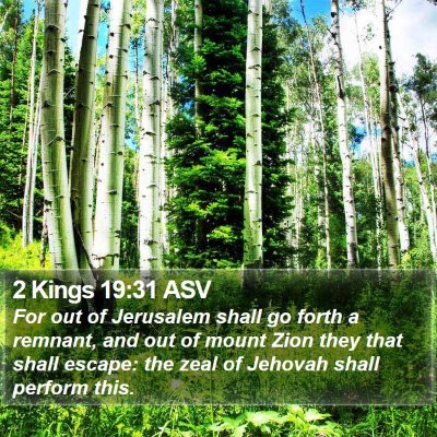 2 Kings 19:31 ASV Bible Verse Image