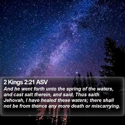2 Kings 2:21 ASV Bible Verse Image