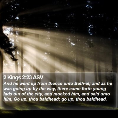 2 Kings 2:23 ASV Bible Verse Image