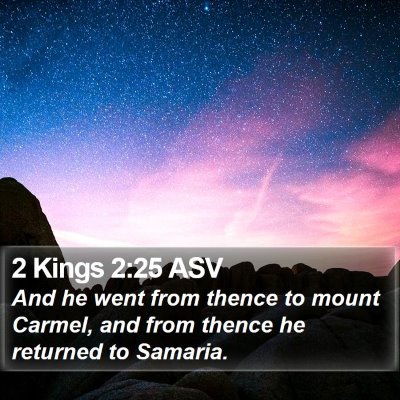 2 Kings 2:25 ASV Bible Verse Image
